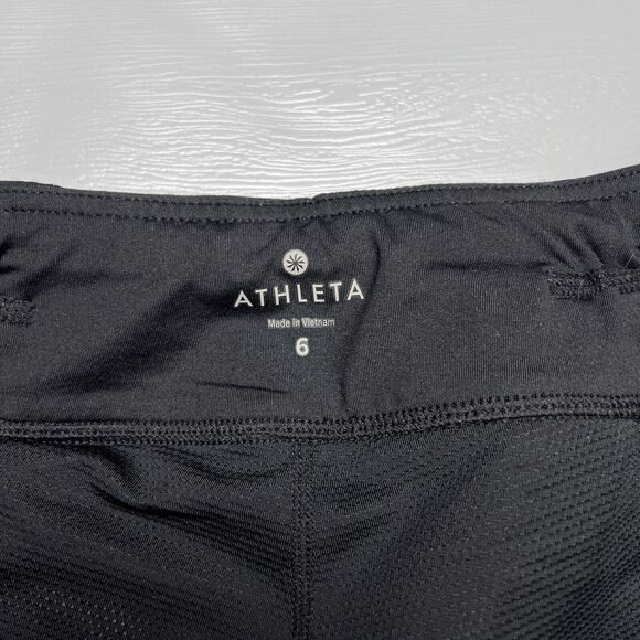 Athleta Ramp It Up Tennis Golf Skort SIZE 6 Black Gray Skirt with Liner Shorts - Picture 4 of 9